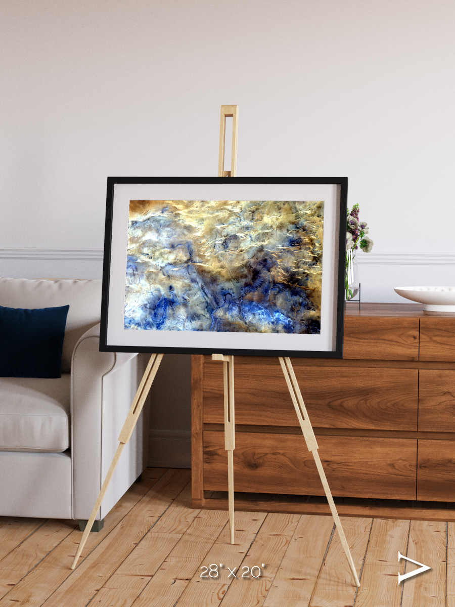 Heat Scars, No Mans Land Framed & Mounted Print