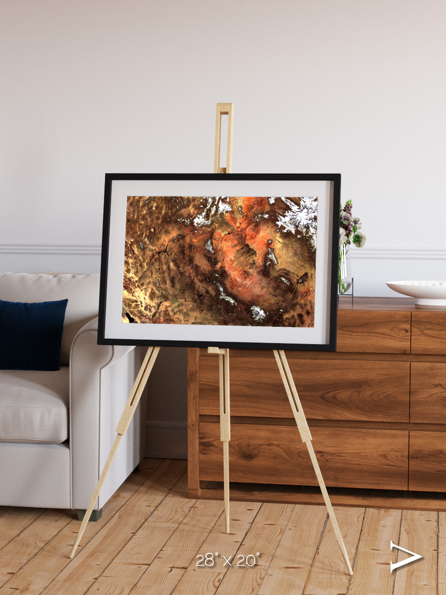 Sunlit Dunes, North America Framed & Mounted Print