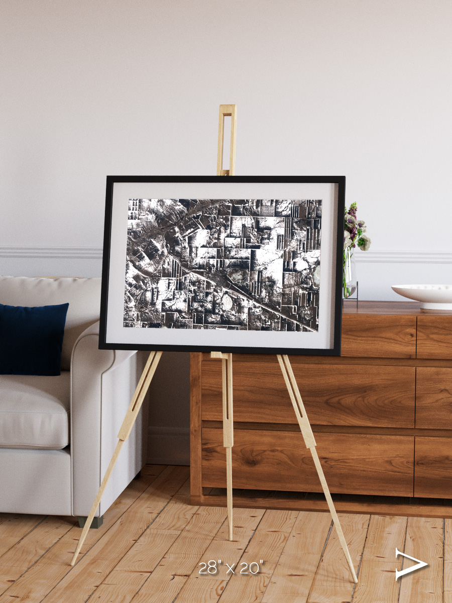 Fertile Threads, Northern Kazakhstan Framed & Mounted Print
