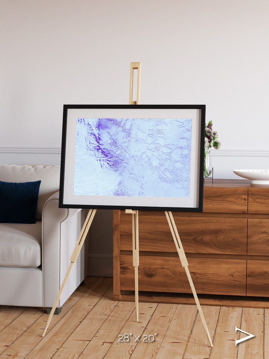 Ice River, Robinson Glacier Framed & Mounted Print