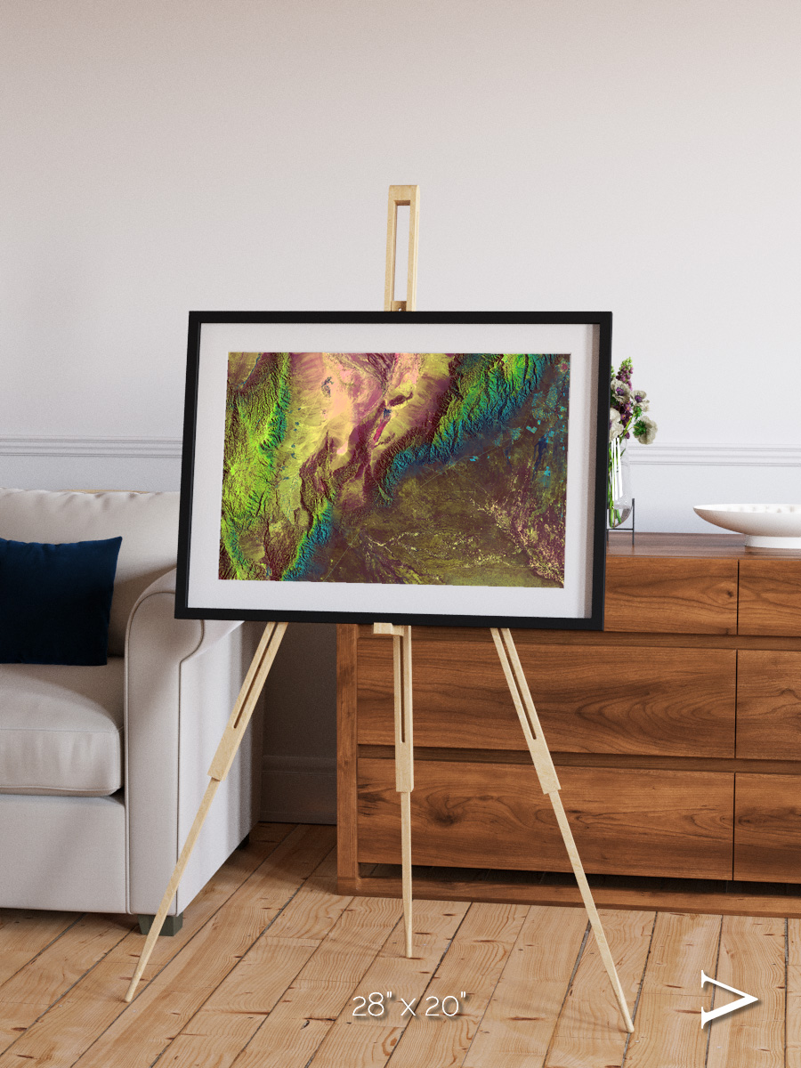 Textured Earth, Sierra de Velasco Framed & Mounted Print