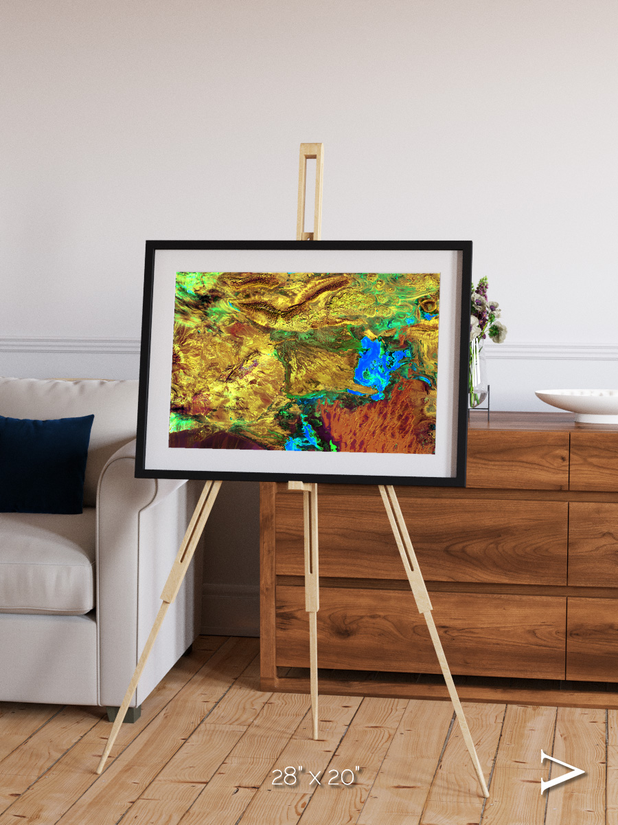 Salt and Storm, Dasht-e Kavir Framed & Mounted Print