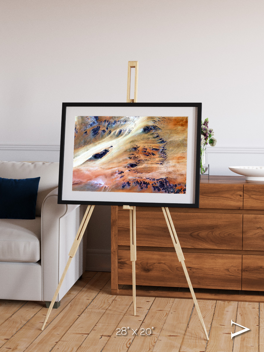 Shifting Dunes, Terkezi Oasis Framed & Mounted Print