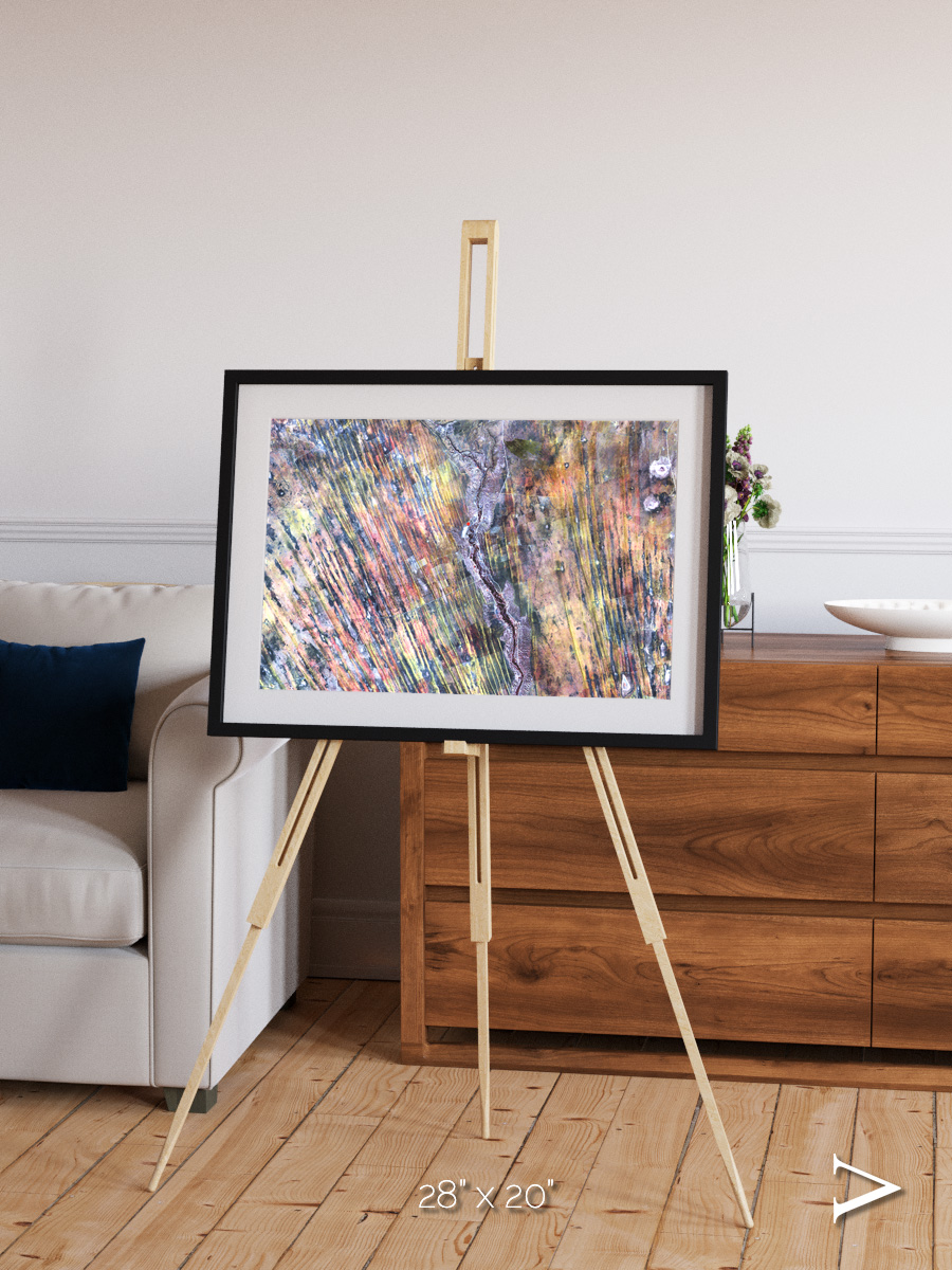Crevasse Lines, The Optimist Framed & Mounted Print