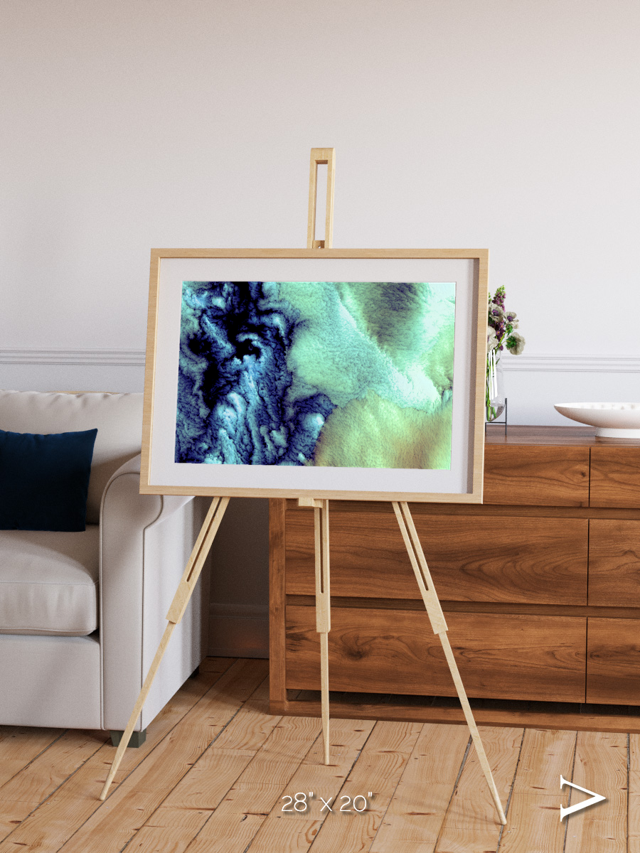 Shifting Skies, Aleutian Islands Framed & Mounted Print