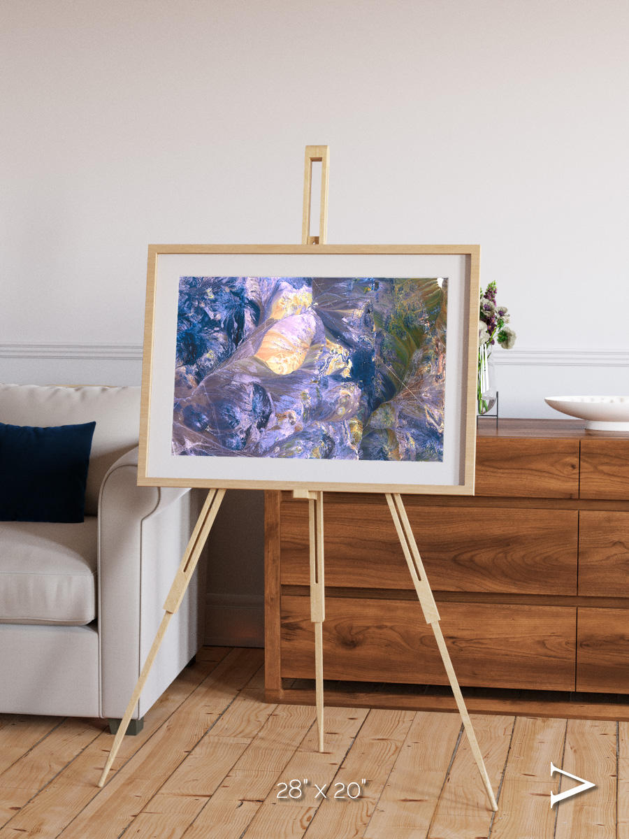 Heat Scars, Andes Framed & Mounted Print