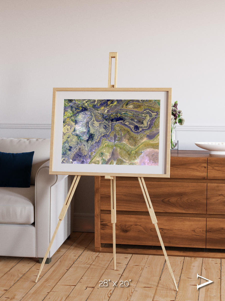 Mineral Horizons, Anti-Atlas Framed & Mounted Print