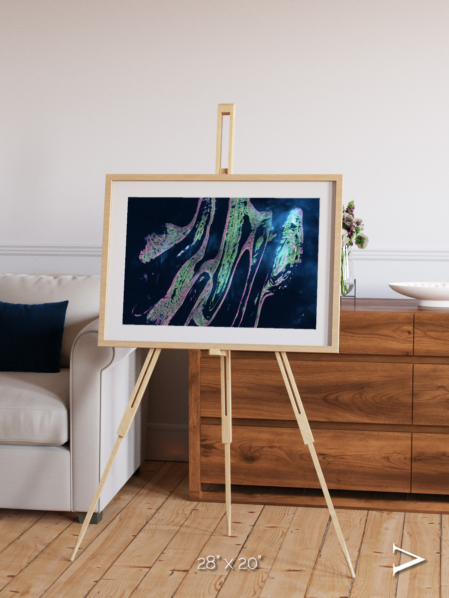 Painted Archipelago, Belcher Islands Framed & Mounted Print