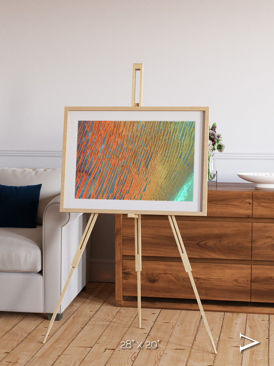Windwritten Sands, Erg Chech Framed & Mounted Print