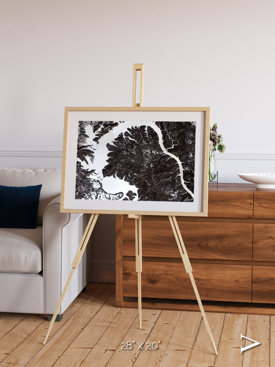 Dragon Lake, Siberia Framed & Mounted Print