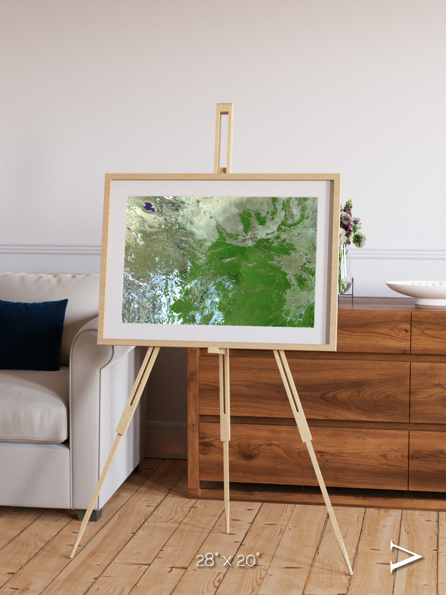 Sea Inlet, Eastern Asia Framed & Mounted Print