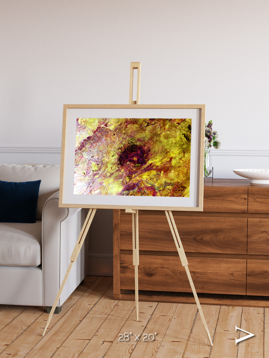 Magma Plains, Erongo Massif Framed & Mounted Print