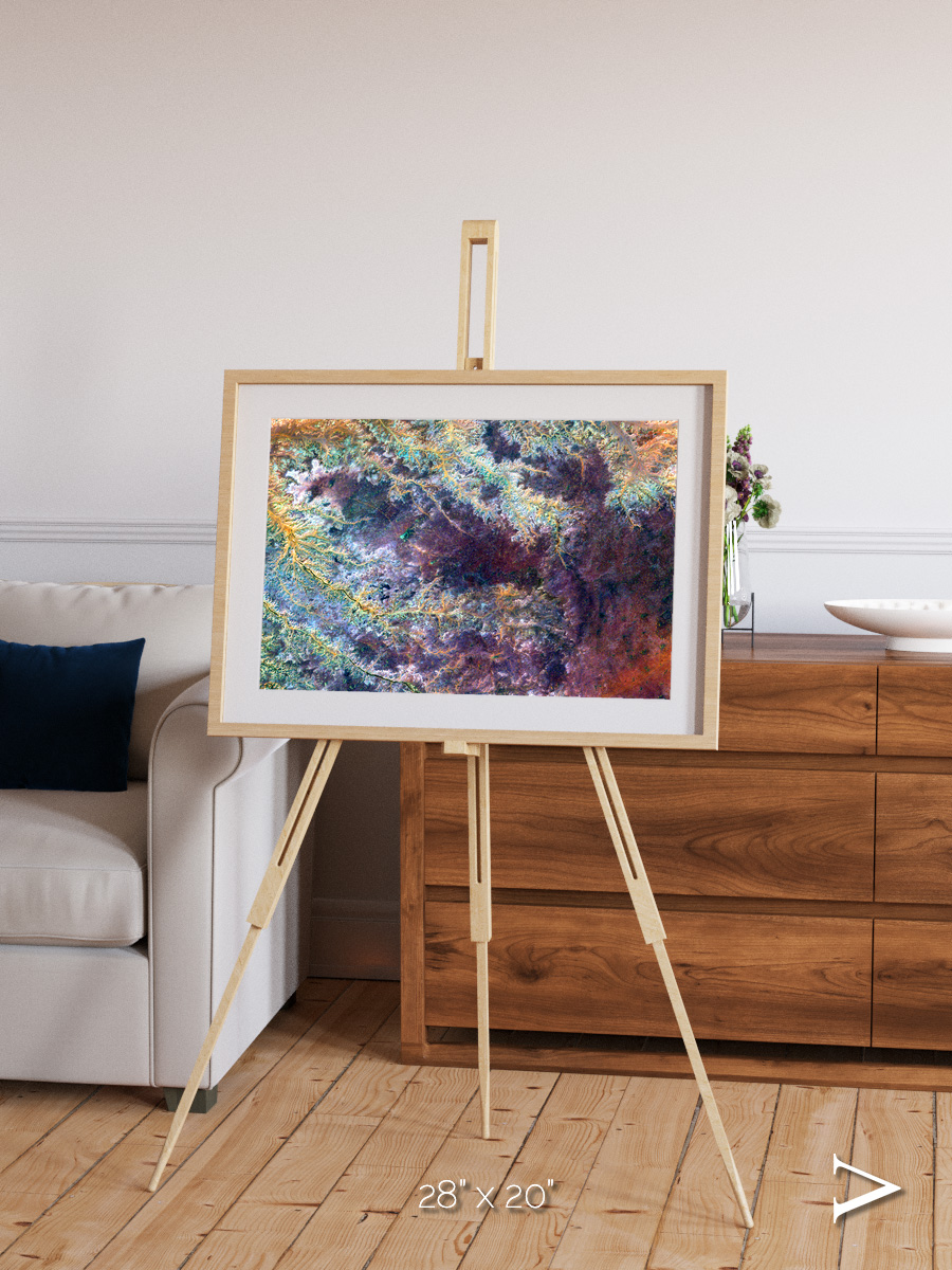 River and Plain, Ghadamis River Framed & Mounted Print