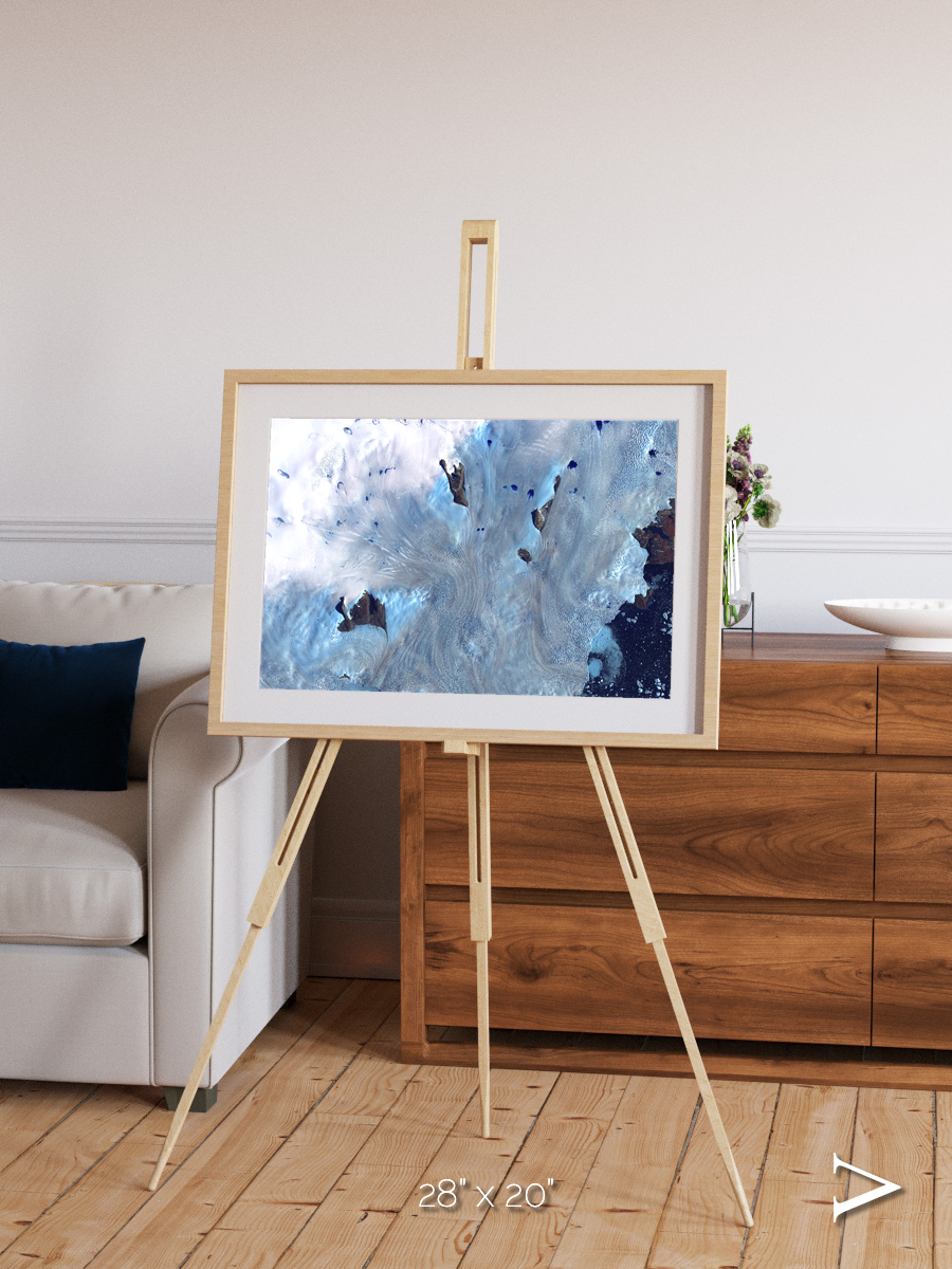 Waterways, Greenland Coast Framed & Mounted Print