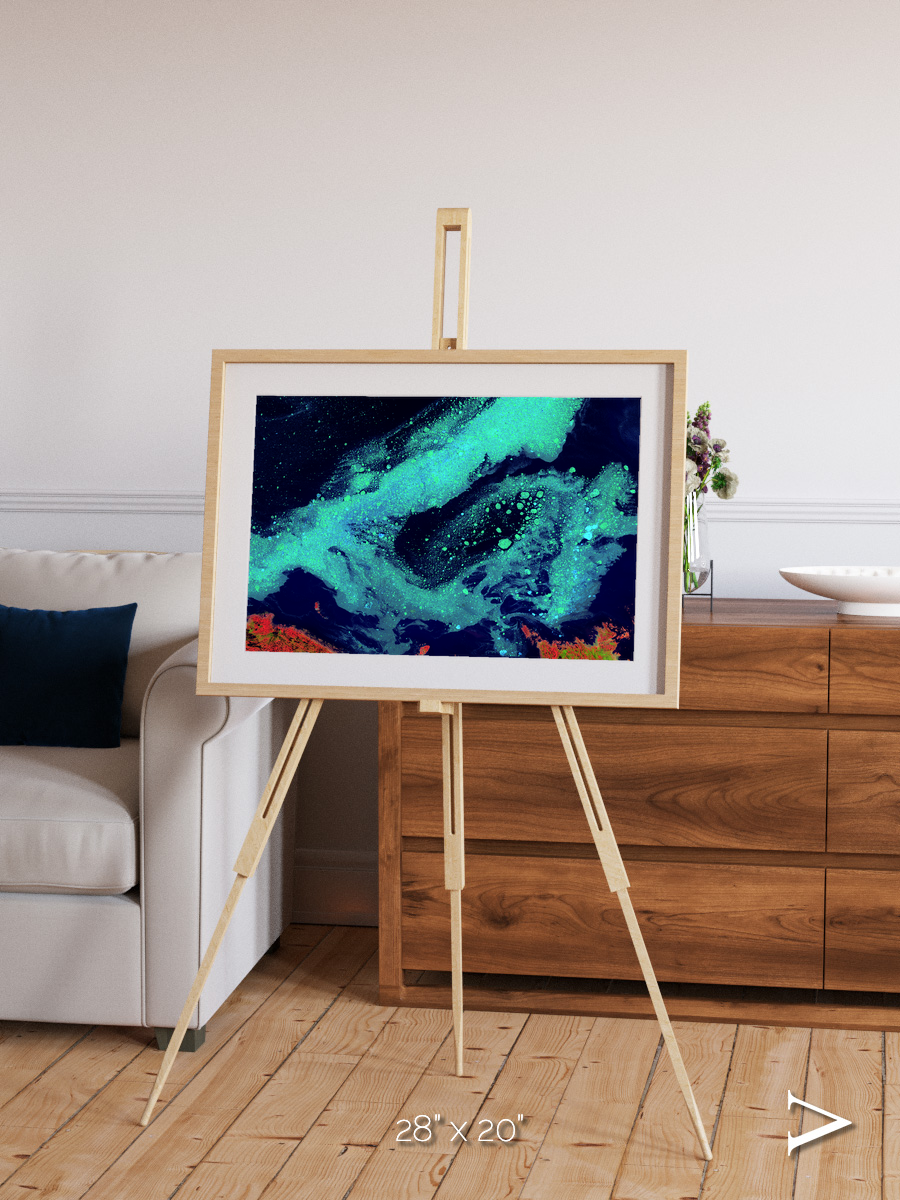 Frozen Currents, Foxe Basin Framed & Mounted Print