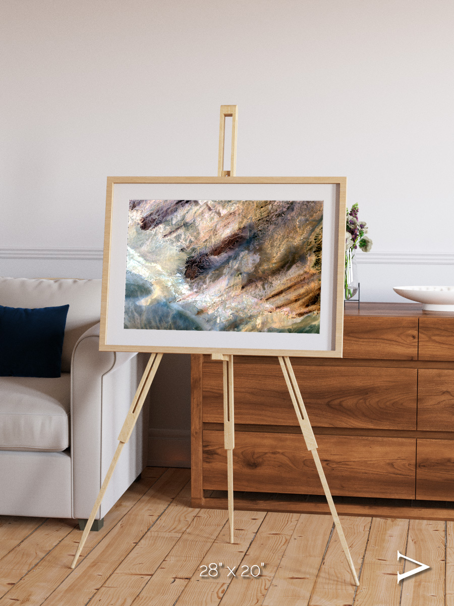 Lava Lines, Impact Framed & Mounted Print