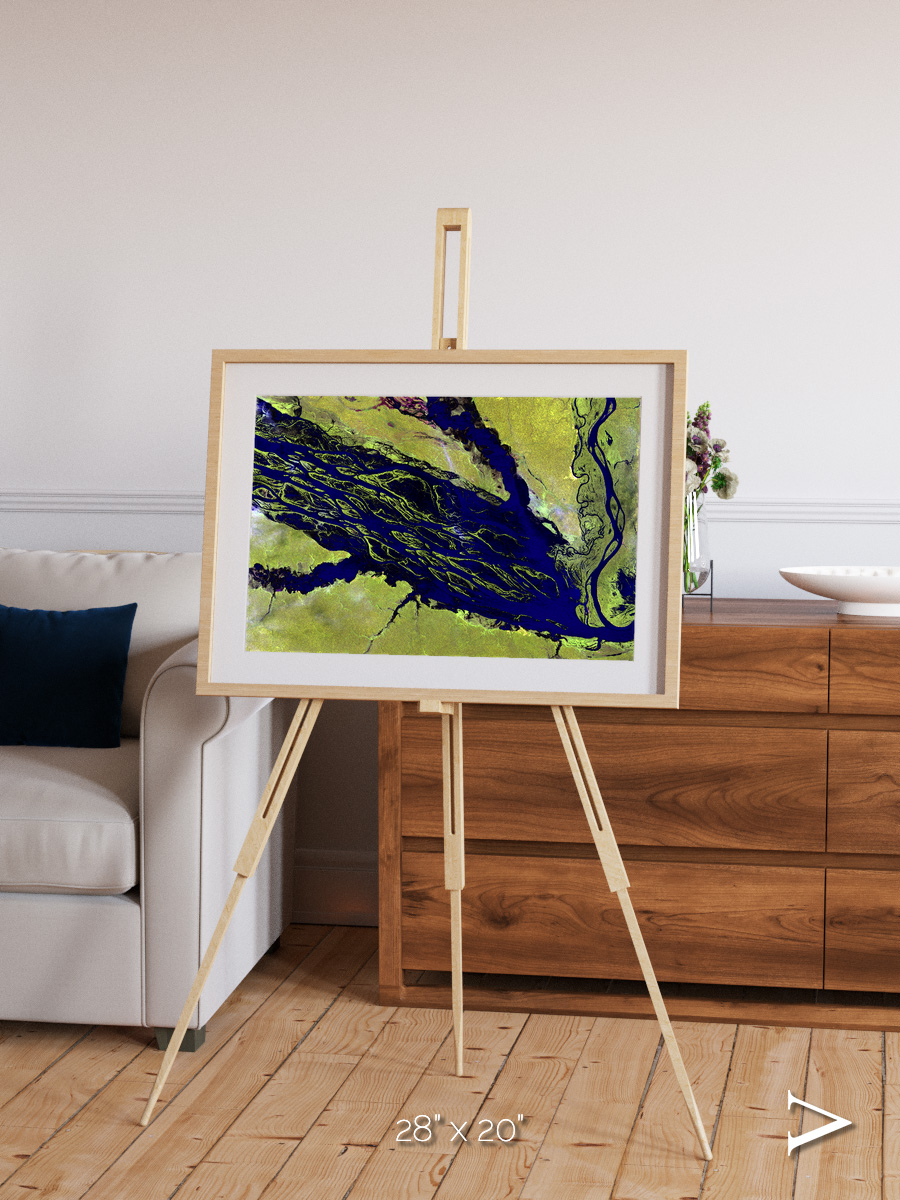 Painted Archipelago, Jau Park Framed & Mounted Print