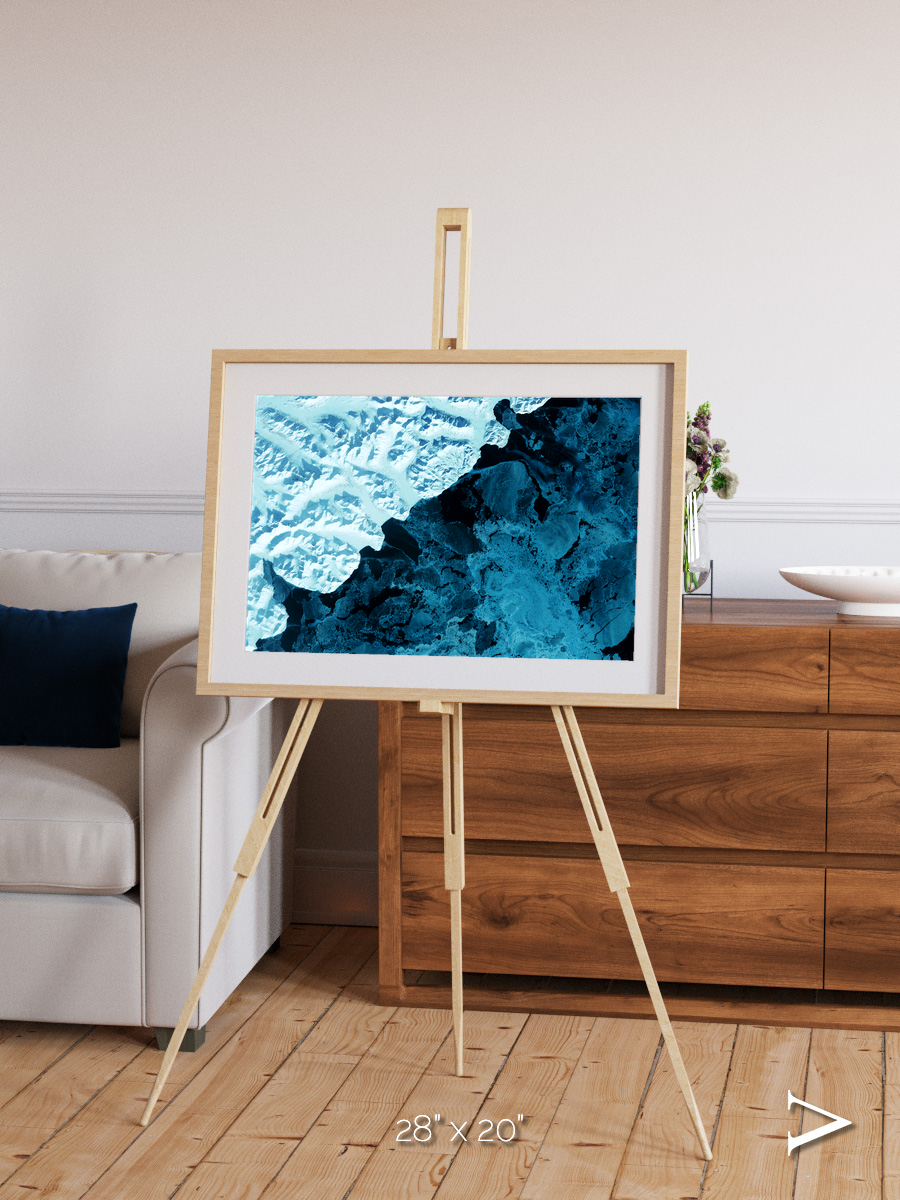 Glacial Passage, Kamchatka Peninsula Framed & Mounted Print