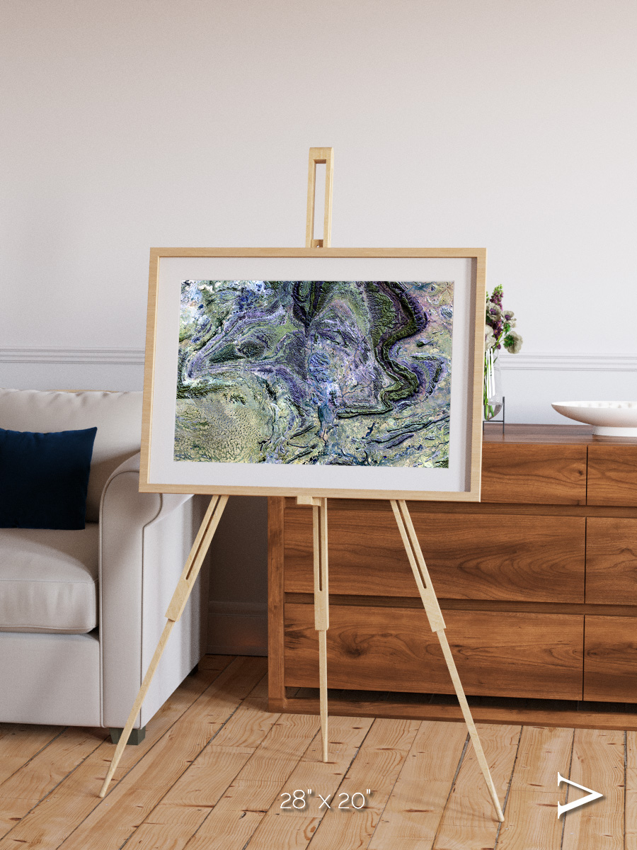 Mountain Textures, MacDonnell Ranges Framed & Mounted Print