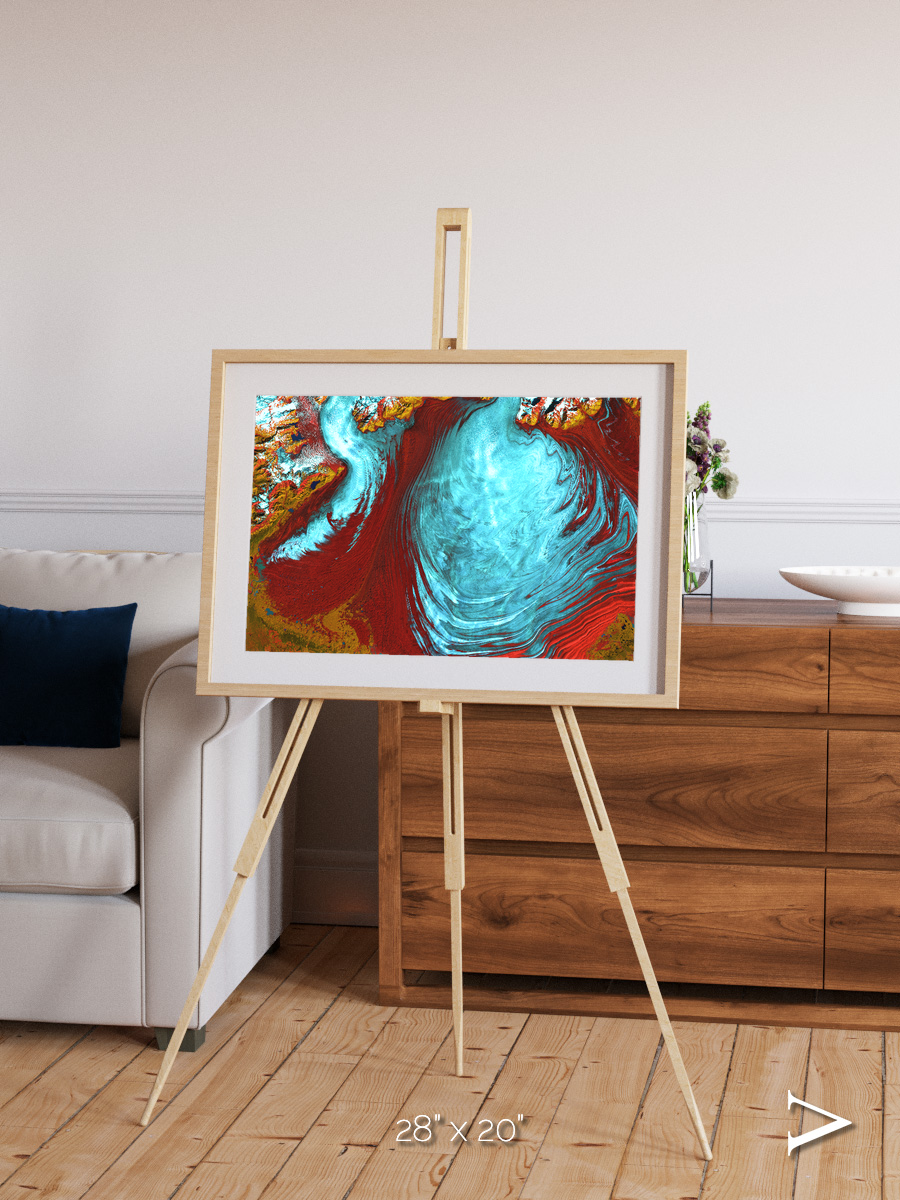 Glacial Passage, Malaspina Glacier Framed & Mounted Print