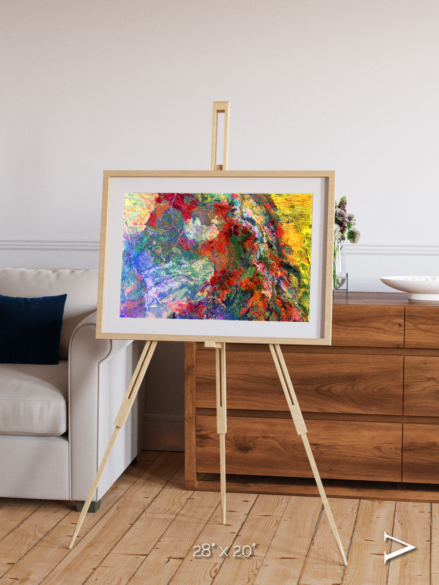 Melted Earth, Great Sandy Desert Framed & Mounted Print