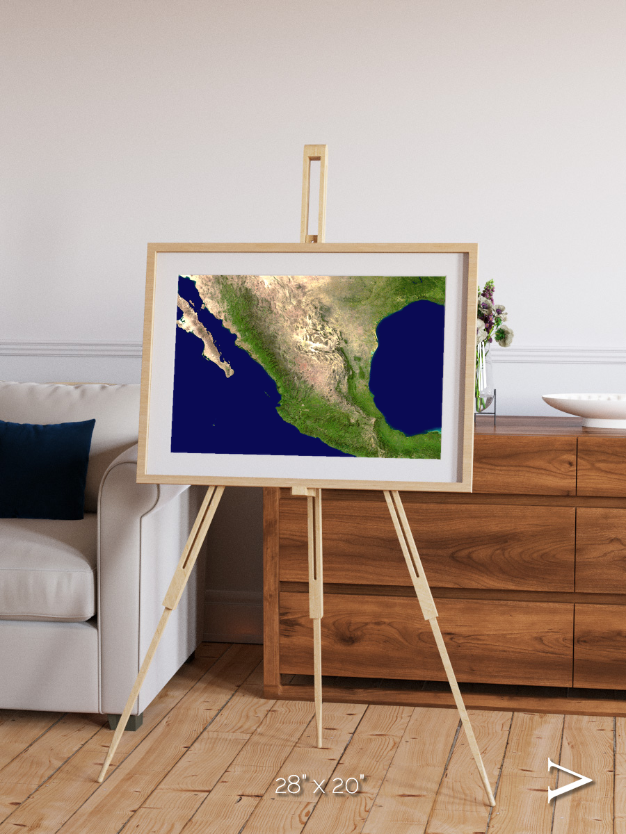 Windwritten Sands, Mexico and Central America Framed & Mounted Print