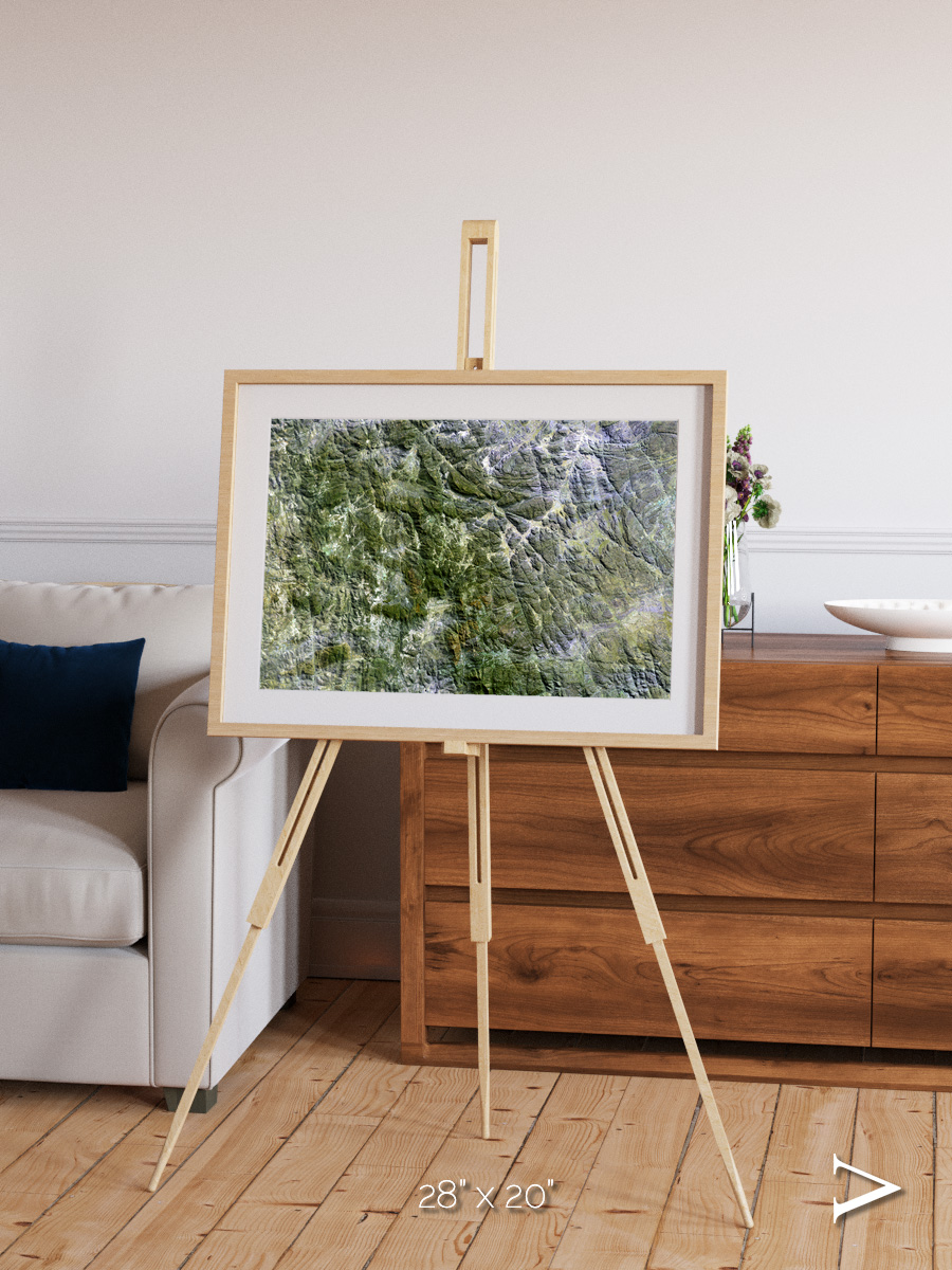 Earth in Colour, Namaqualand Framed & Mounted Print