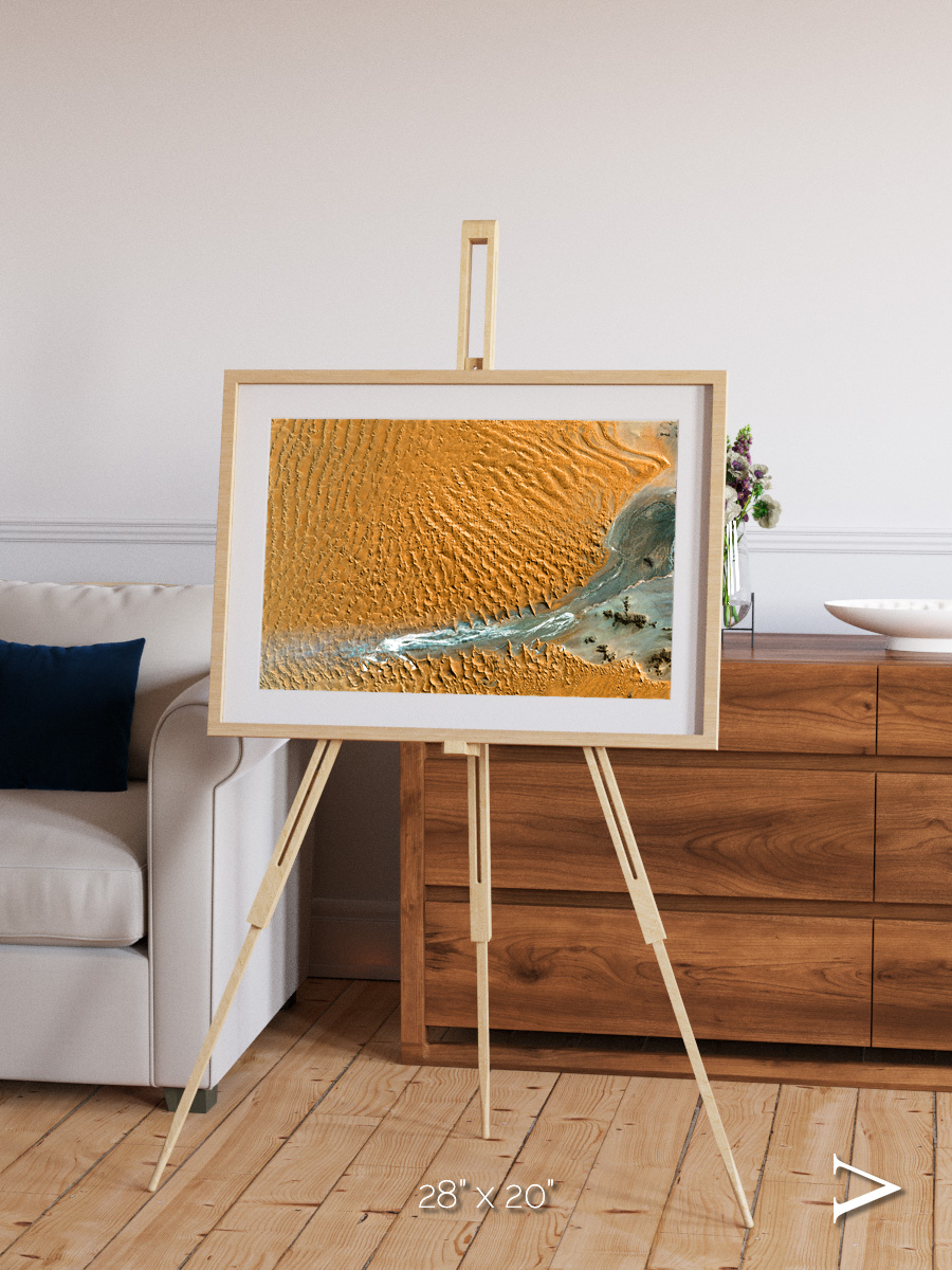 Sands in Motion, Namib Desert Framed & Mounted Print