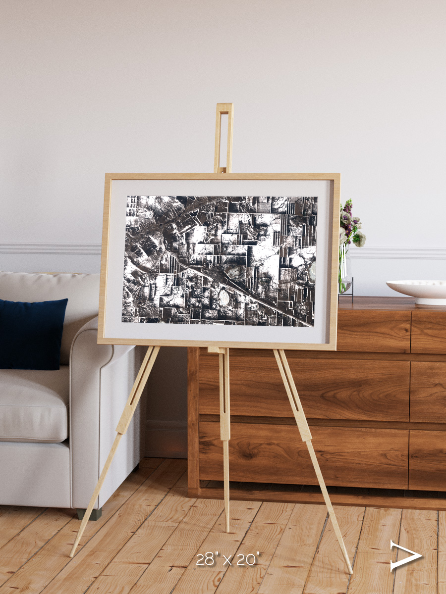 Fertile Threads, Northern Kazakhstan Framed & Mounted Print