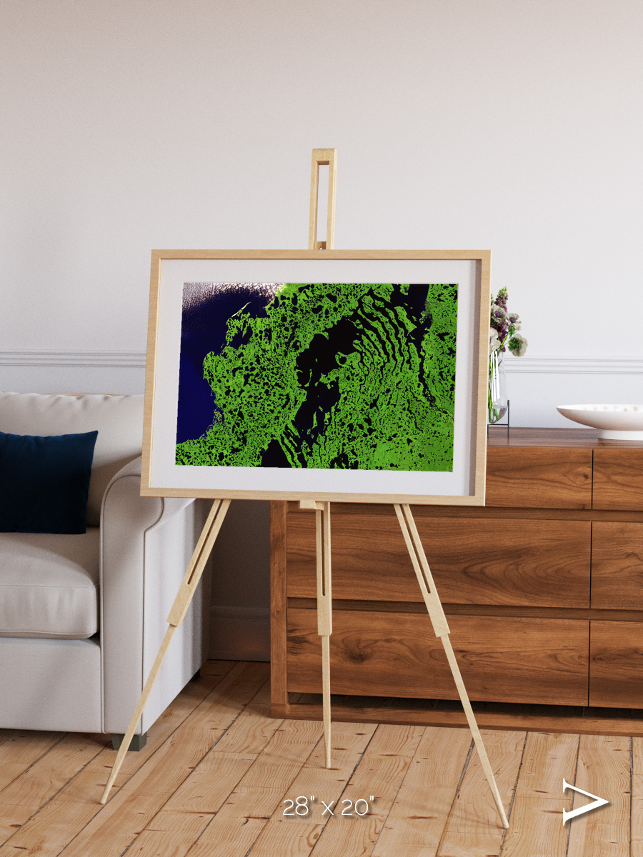 Tundra Reach, Liverpool Bay Framed & Mounted Print