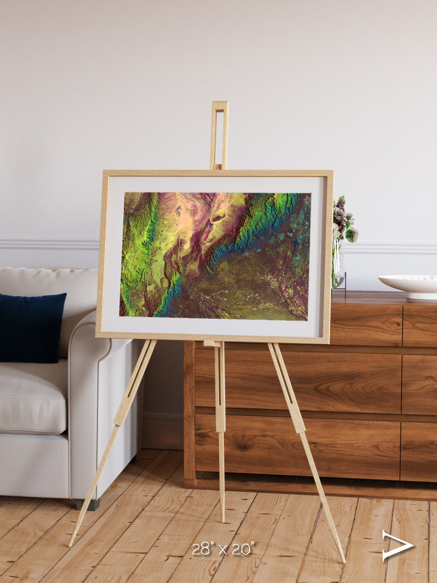 Textured Earth, Sierra de Velasco Framed & Mounted Print
