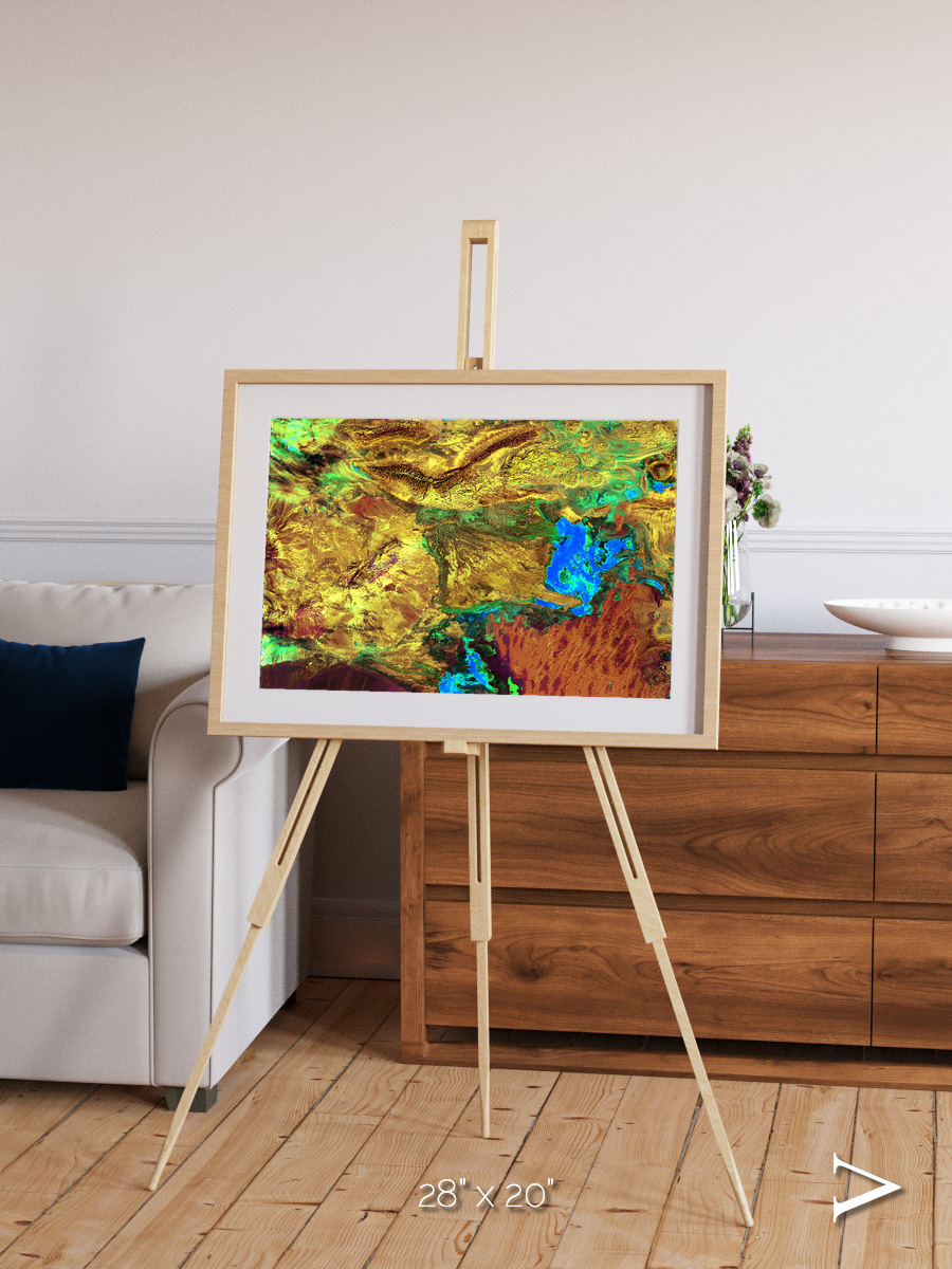 Salt and Storm, Dasht-e Kavir Framed & Mounted Print