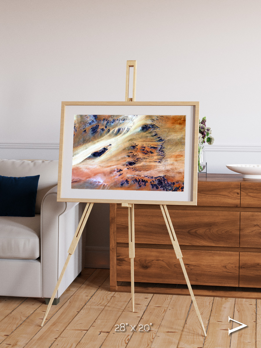 Shifting Dunes, Terkezi Oasis Framed & Mounted Print