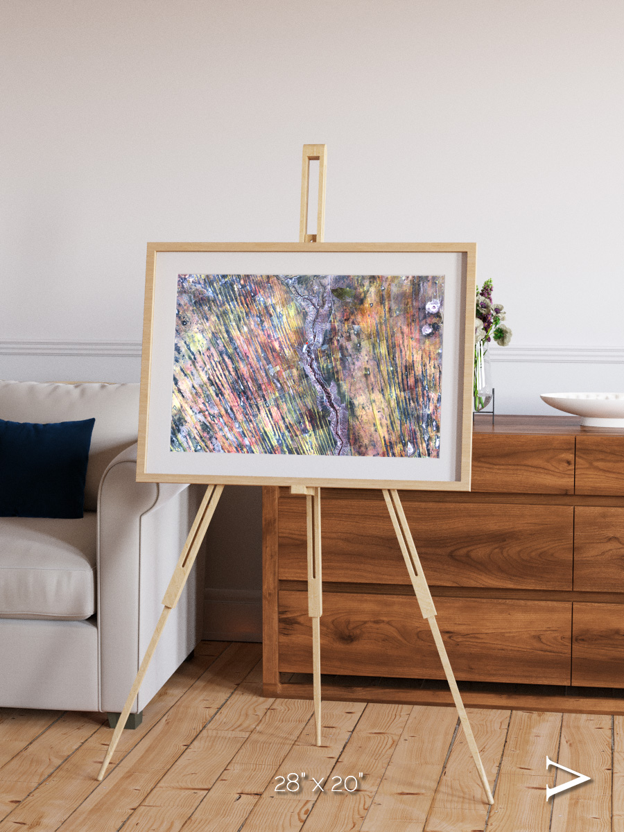 Crevasse Lines, The Optimist Framed & Mounted Print