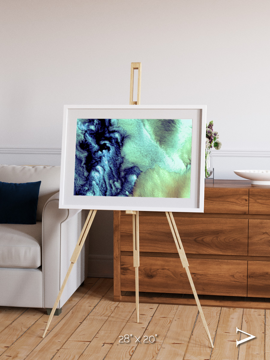 Shifting Skies, Aleutian Islands Framed & Mounted Print