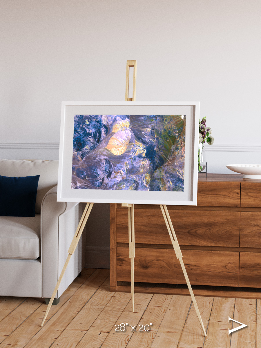 Heat Scars, Andes Framed & Mounted Print