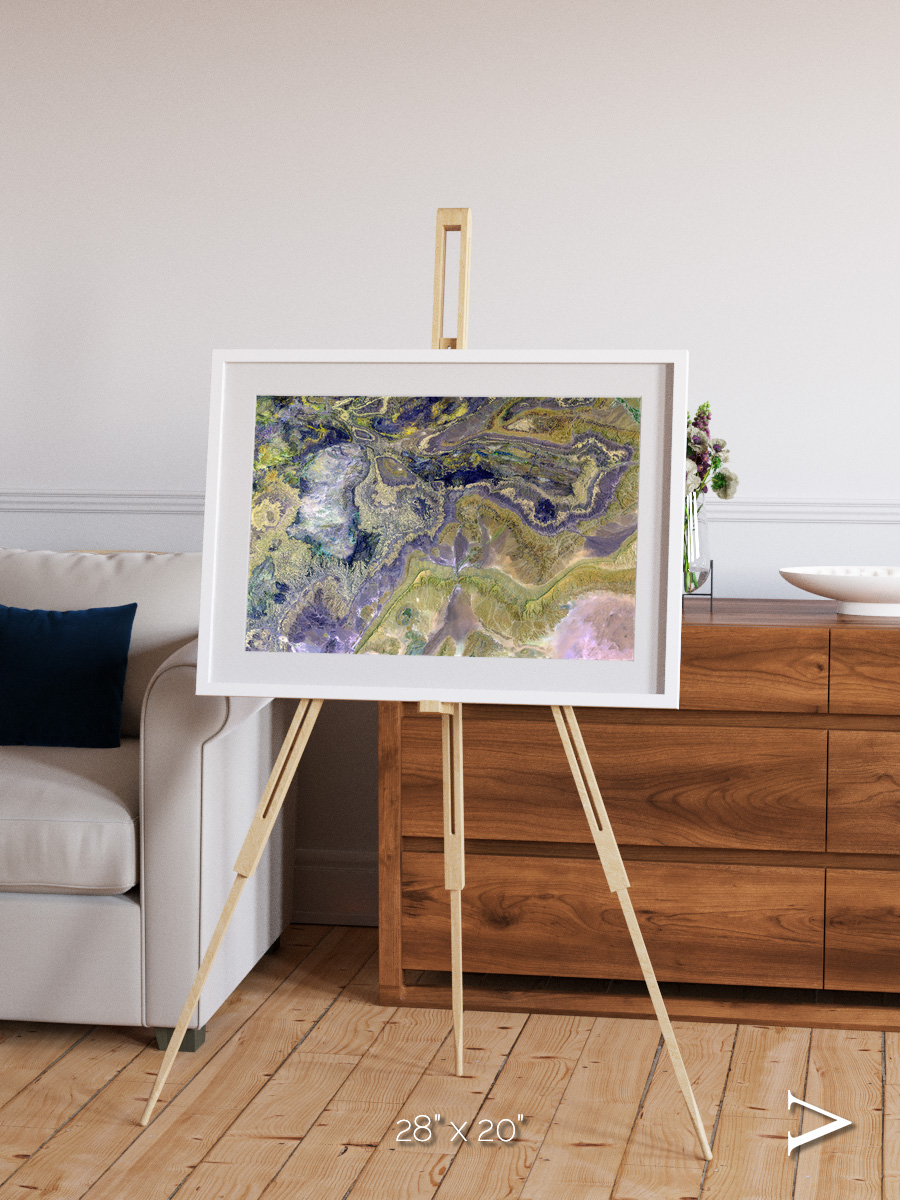 Mineral Horizons, Anti-Atlas Framed & Mounted Print