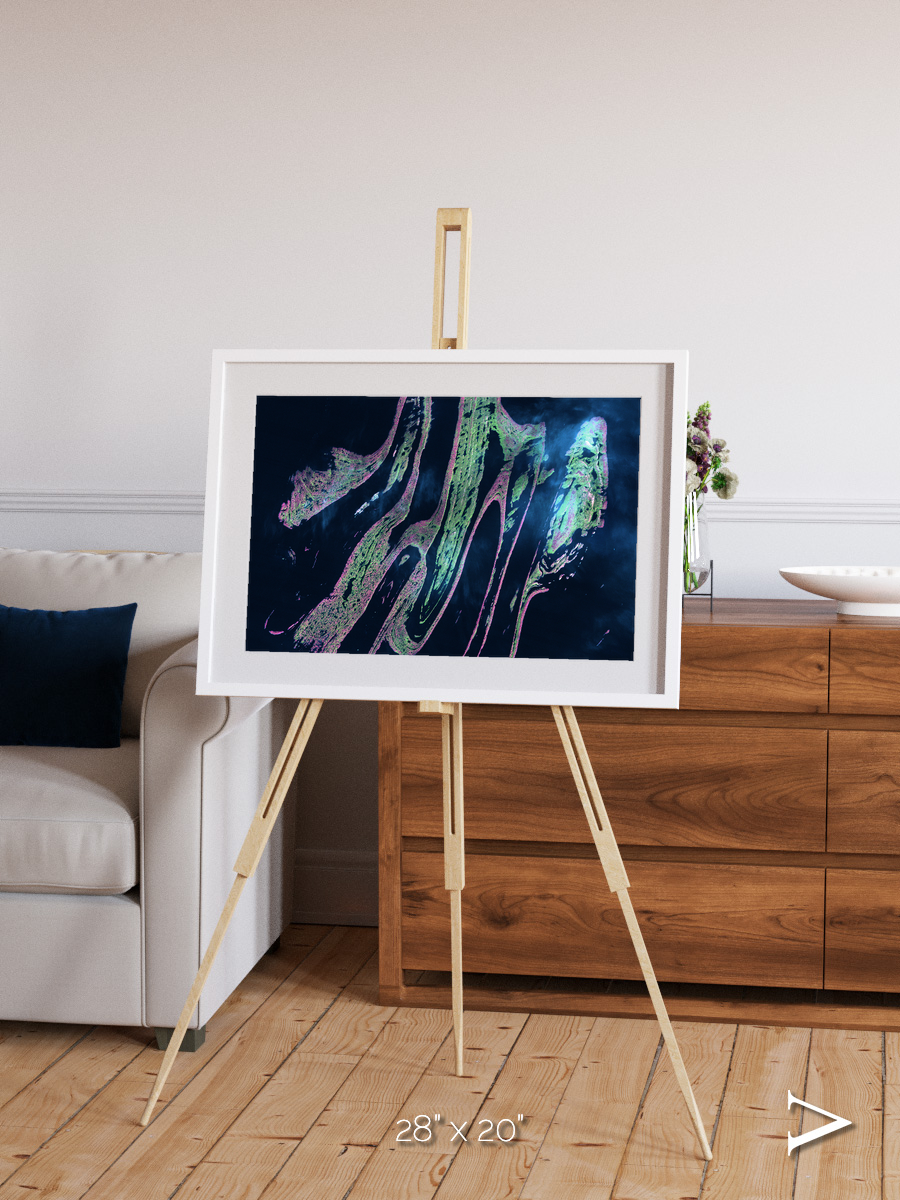 Painted Archipelago, Belcher Islands Framed & Mounted Print