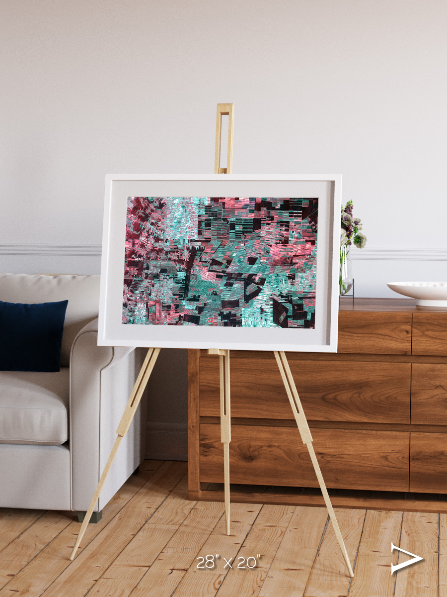 Fractured Canopy, Bolivia Framed & Mounted Print
