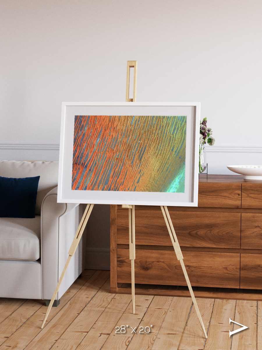 Windwritten Sands, Erg Chech Framed & Mounted Print