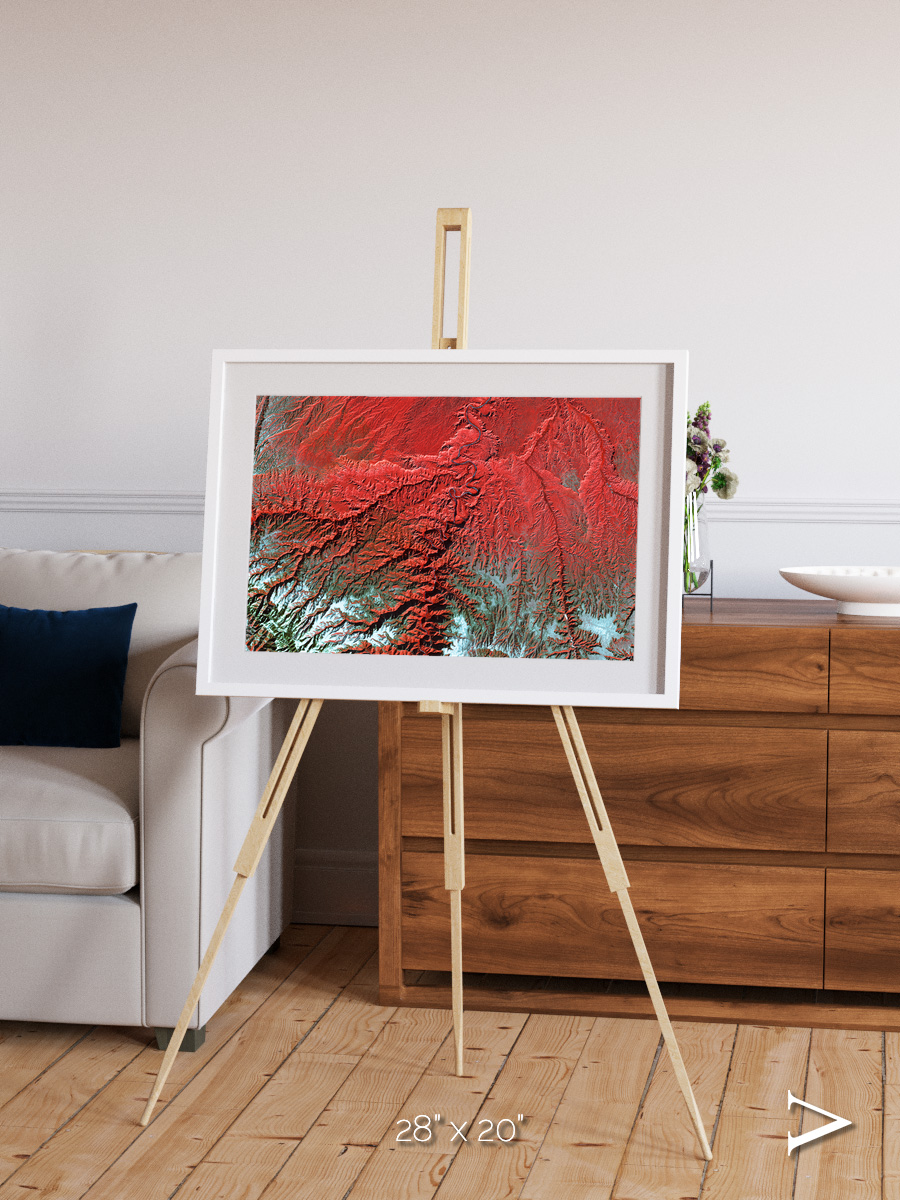 Ice River, Desolation Canyon Framed & Mounted Print