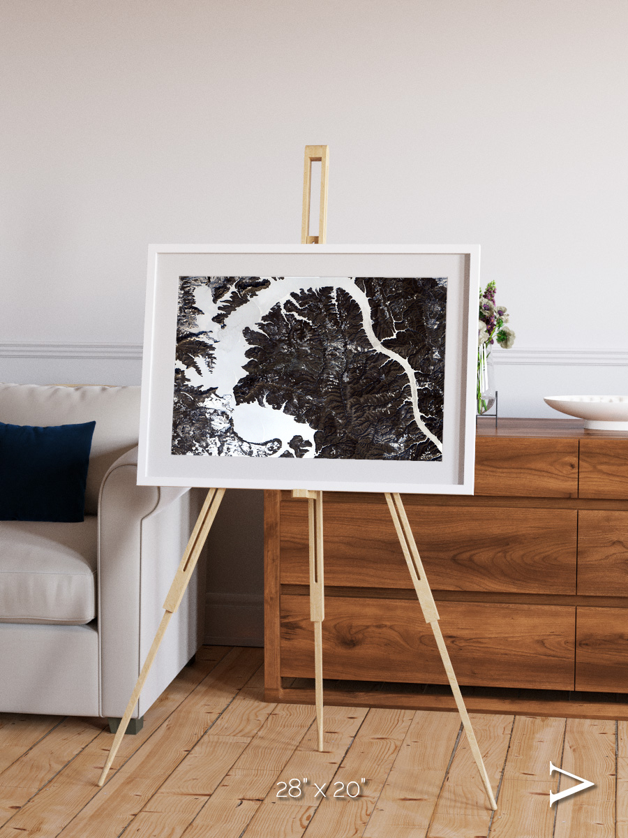 Dragon Lake, Siberia Framed & Mounted Print