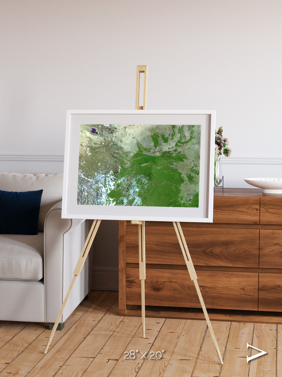 Sea Inlet, Eastern Asia Framed & Mounted Print