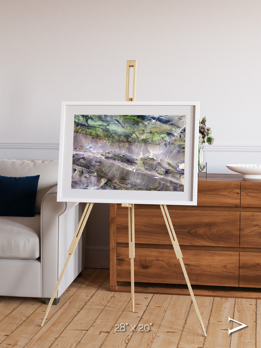 Arid Mosaic, Edrengiyn Nuruu Framed & Mounted Print