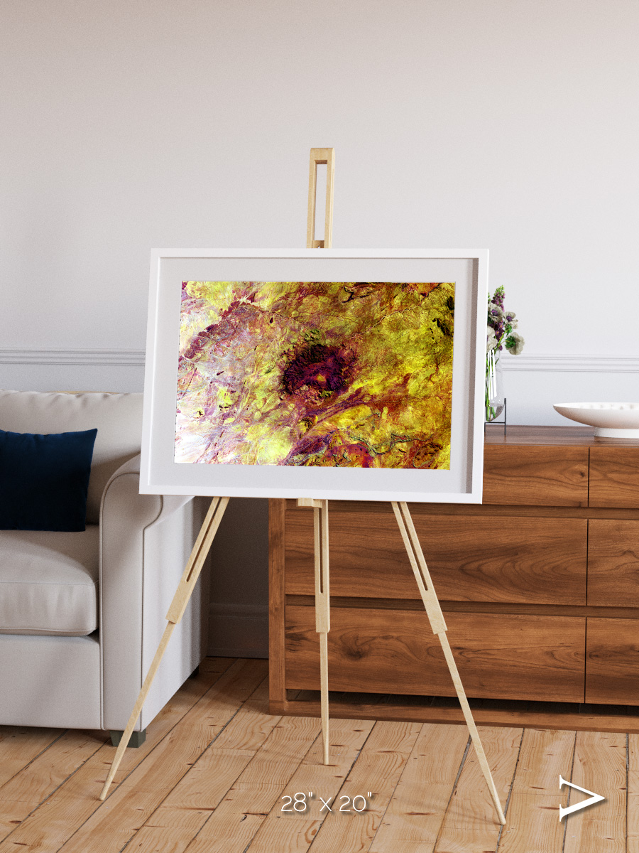 Magma Plains, Erongo Massif Framed & Mounted Print