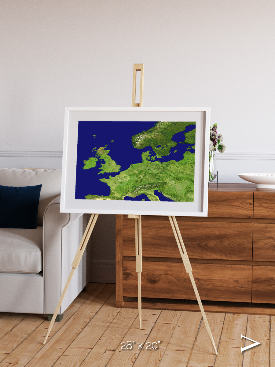 Arctic Outpost, Europe Framed & Mounted Print