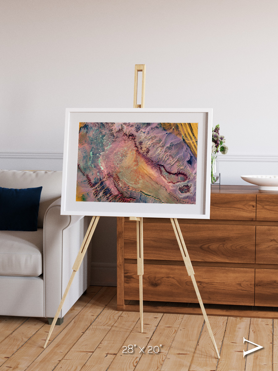 Echoes of Water, Western Desert Framed & Mounted Print