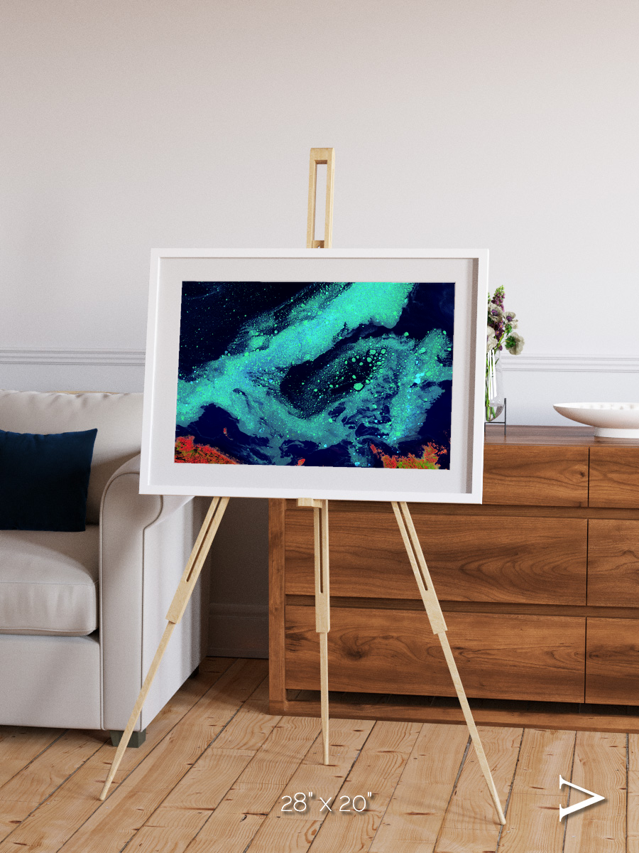 Frozen Currents, Foxe Basin Framed & Mounted Print