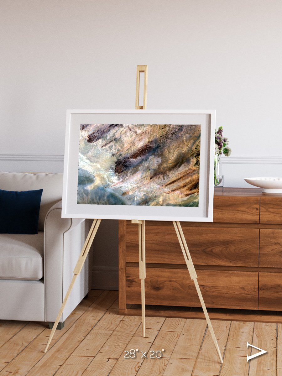 Lava Lines, Impact Framed & Mounted Print