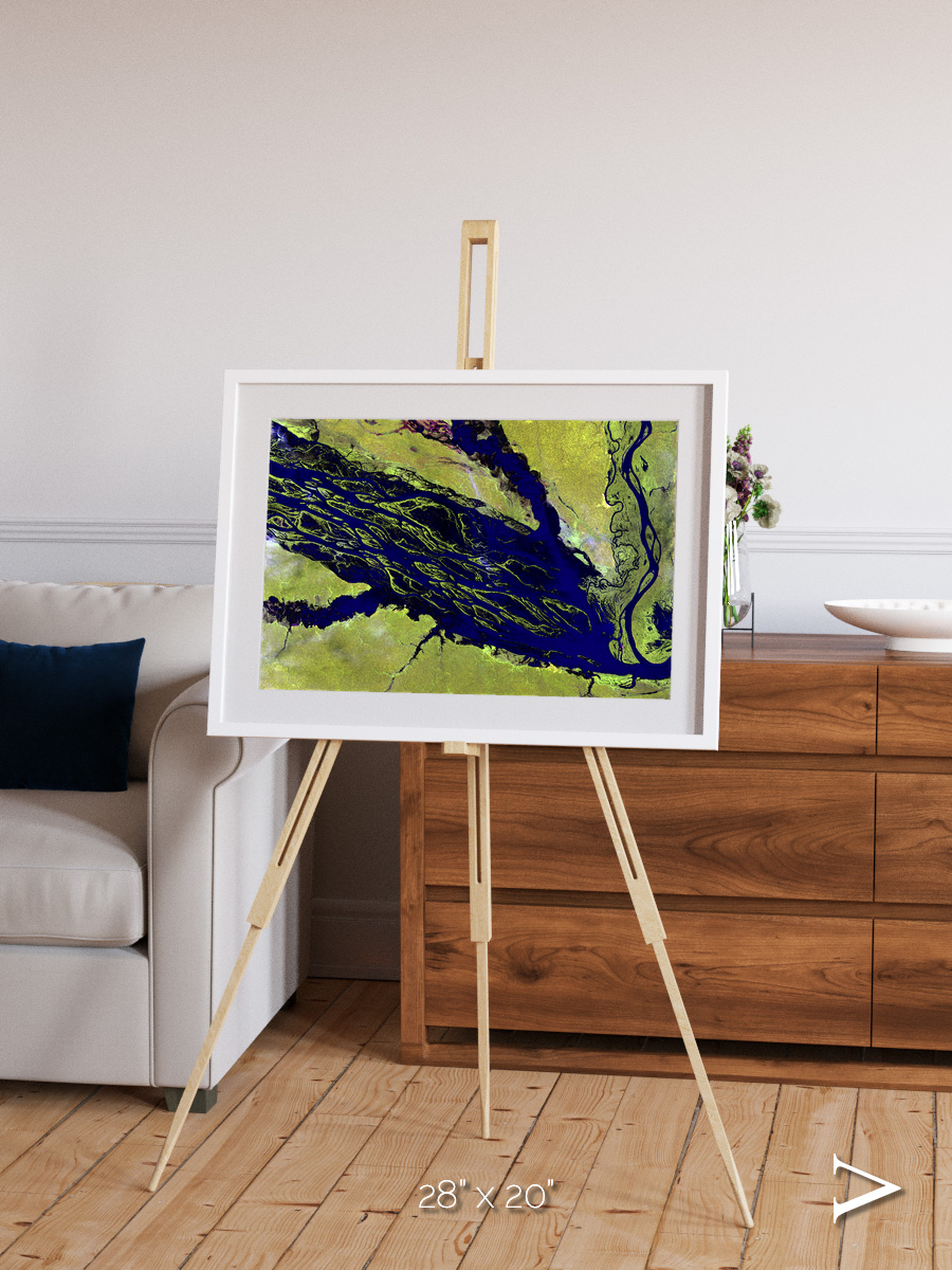Painted Archipelago, Jau Park Framed & Mounted Print